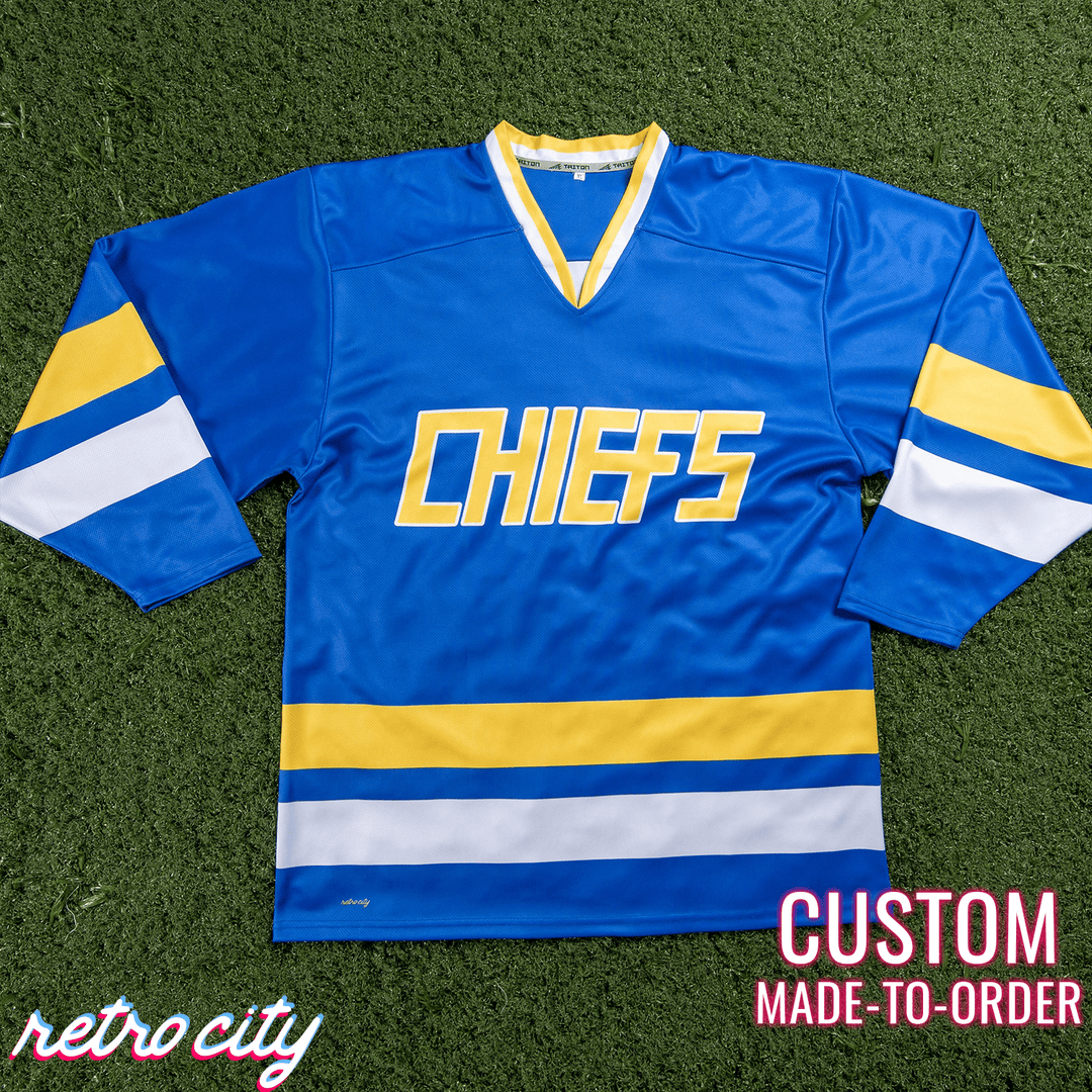 Charlestown Chiefs Custom Hockey Jersey for Fans