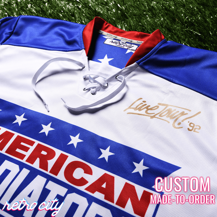 American Gladiators Custom Lace-Up Hockey Jersey