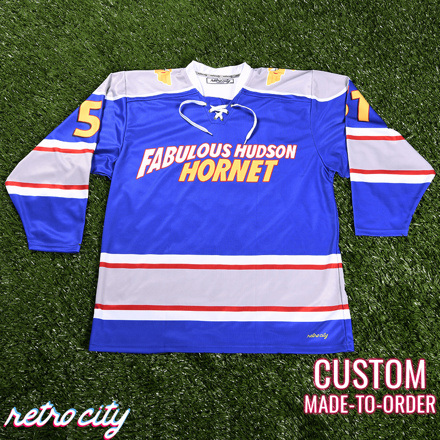Hudson Hornet Lace-up Hockey Jersey Sweater