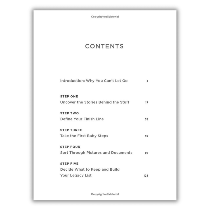 Keep the Memories, Lose the Stuff: Declutter, Downsize, and Move Forward with Your Life Spiral Bound