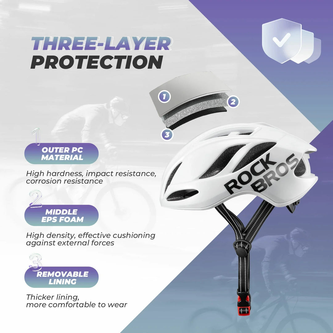 ROCKBROS Ultra-Light Bike Helmet with Maximum Protection