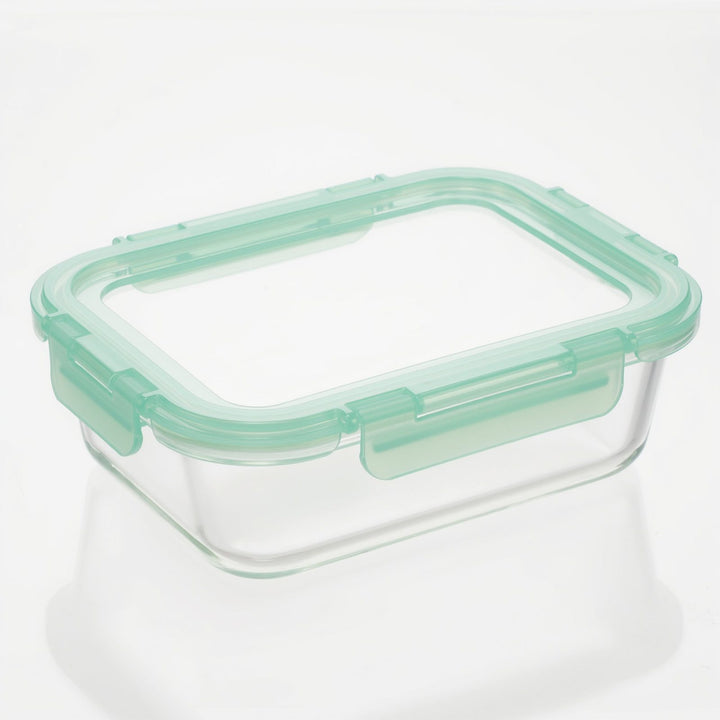 Glass Containers with Flexible Silicone Lids - Set of 3