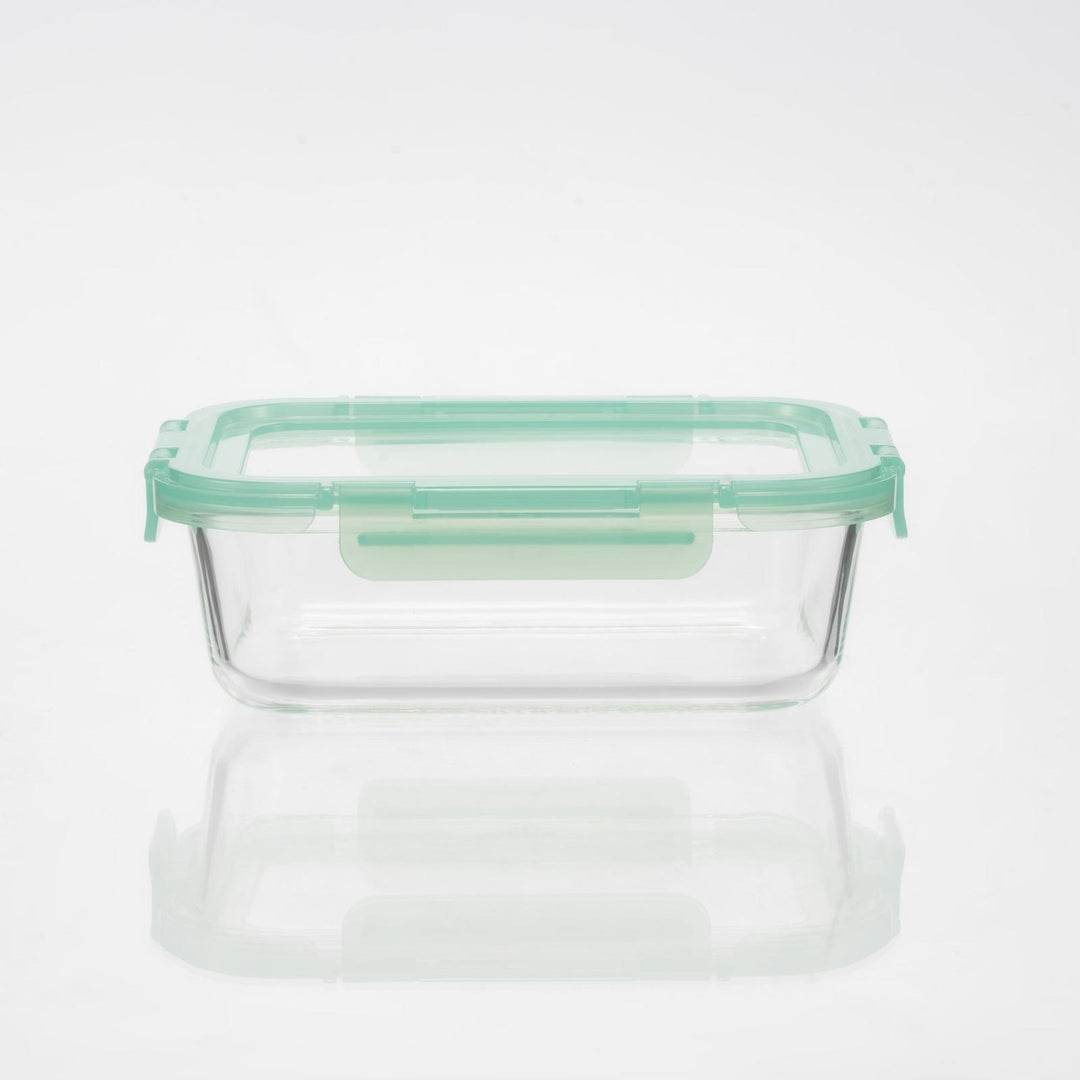 Glass Containers with Flexible Silicone Lids - Set of 3