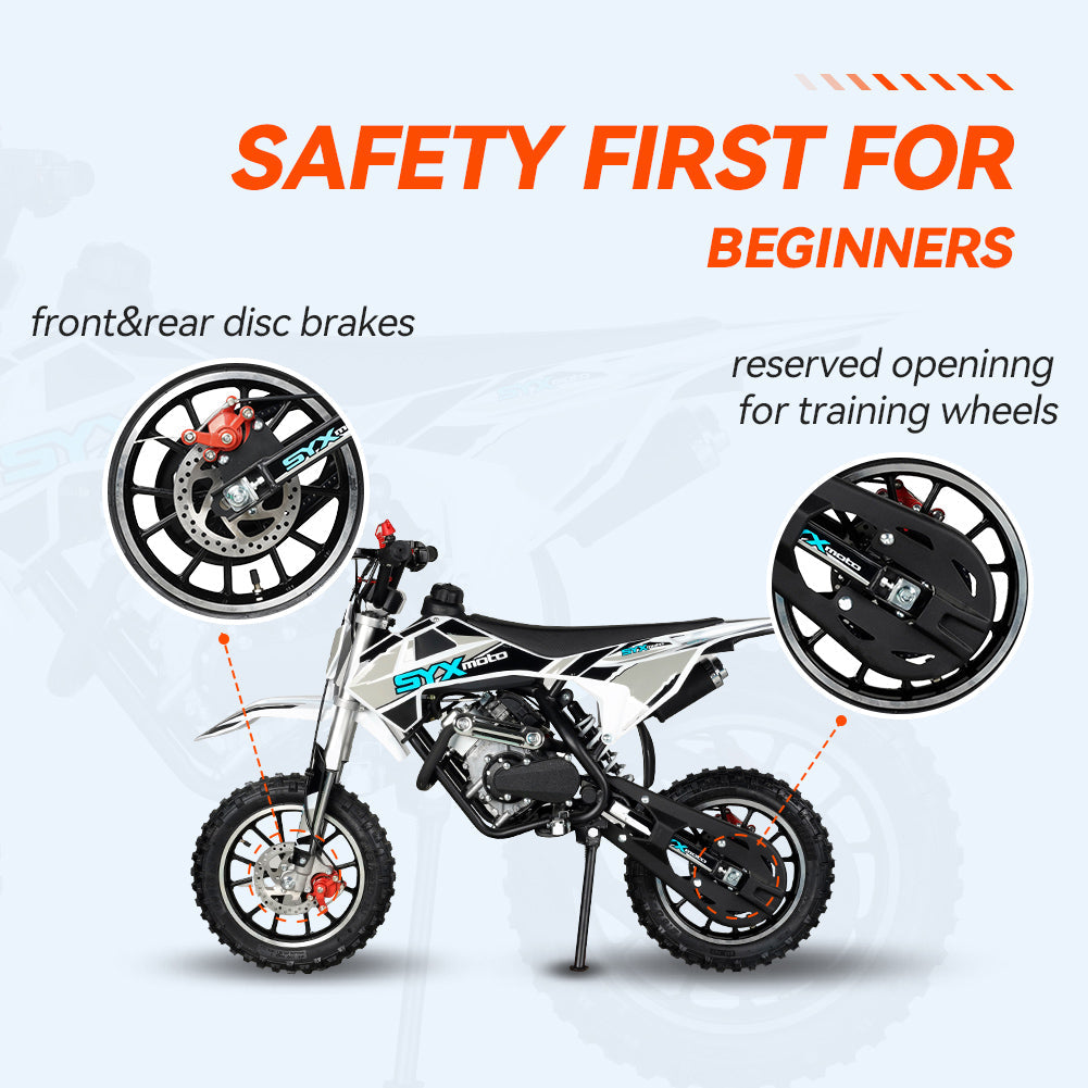 58cc 4-Stroke Mini Dirt Bike for Kids - SYX MOTO