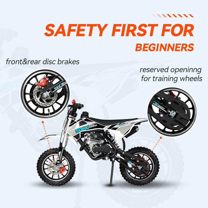 58cc 4-Stroke Mini Dirt Bike for Kids - SYX MOTO
