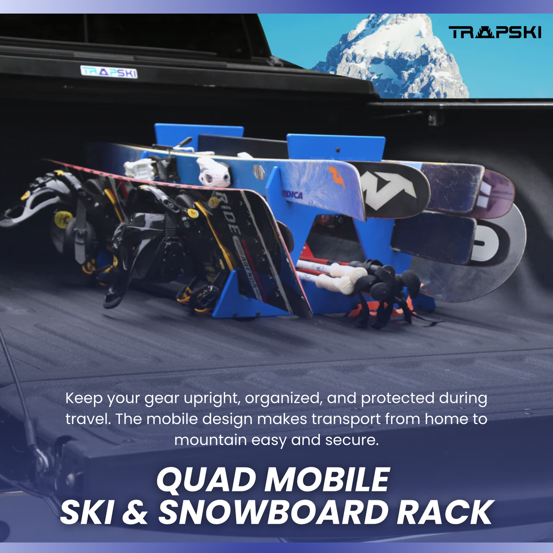 TRAPSKI QUAD Wide Stance Snowboard Rack