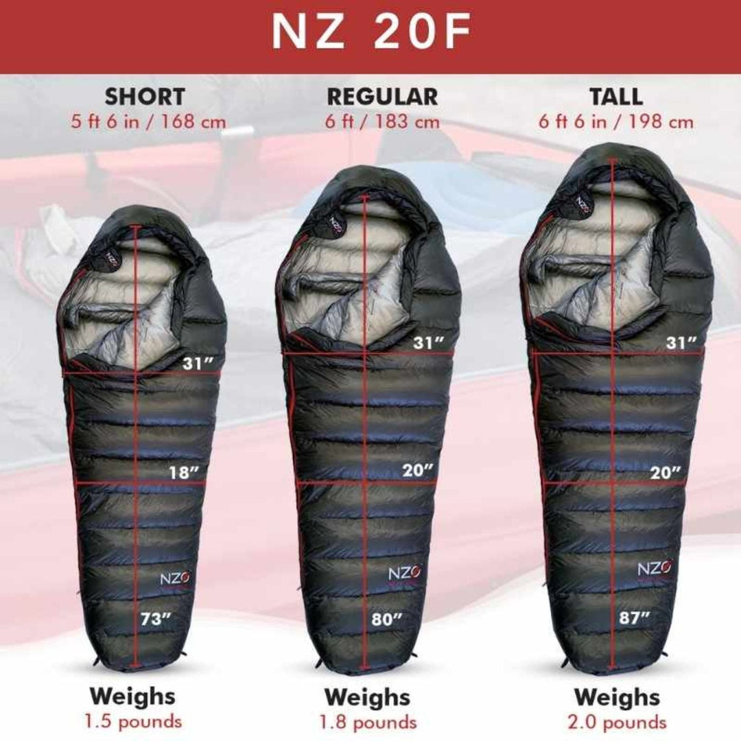 Near Zero Outdoor Gear NZ 20 Mummy Sleeping Bag