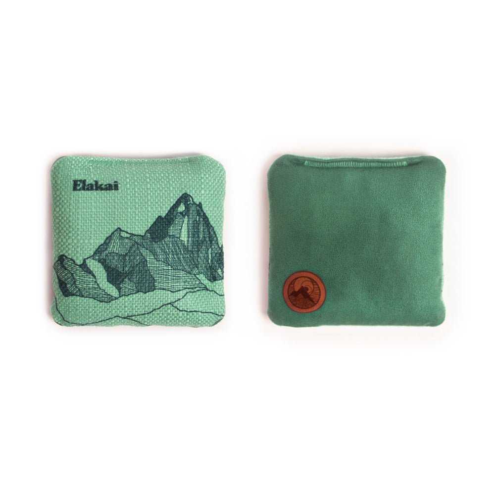 4-in Travel Dual-Sided Cornhole Bags - Mt. Elakai Design