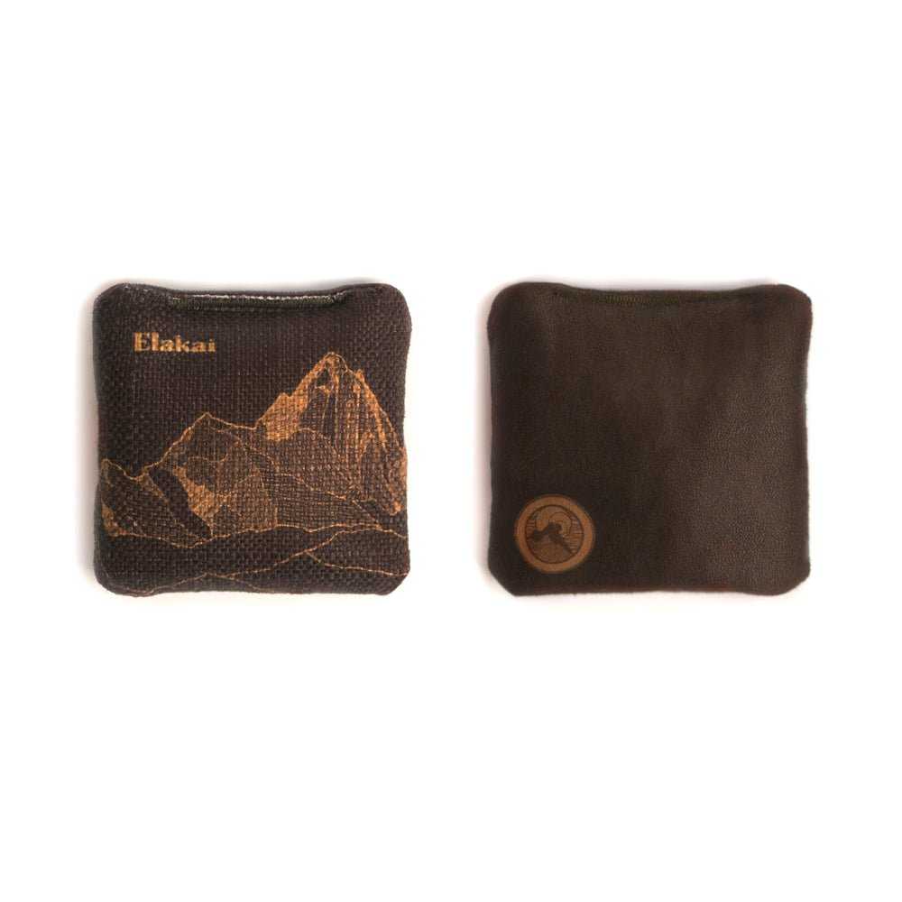 4-in Travel Dual-Sided Cornhole Bags - Mt. Elakai Design