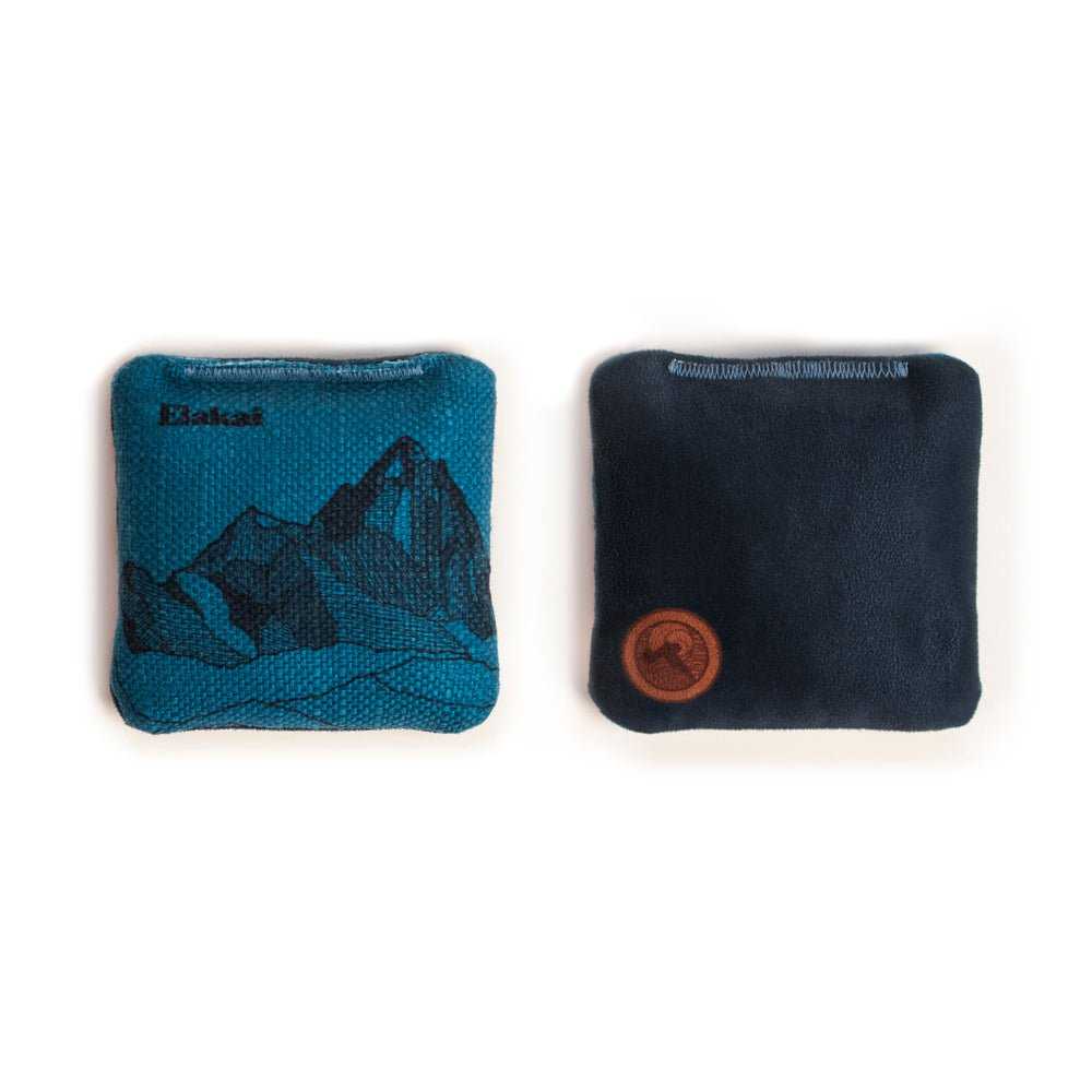 4-in Travel Dual-Sided Cornhole Bags - Mt. Elakai Design