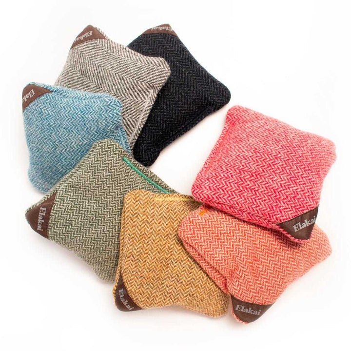 4-in Travel Herringbone Cornhole Bags - All-Weather Design