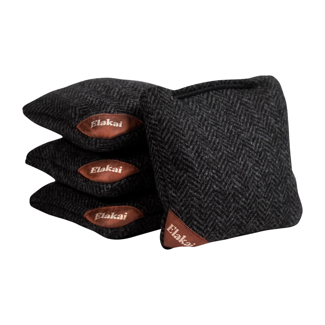 4-in Travel Herringbone Cornhole Bags - All-Weather Design