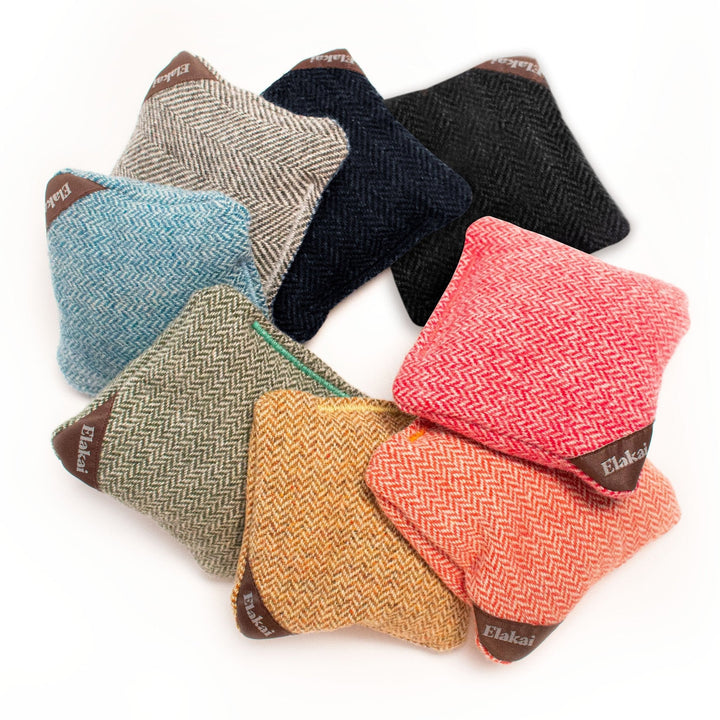 4-in Travel Herringbone Cornhole Bags - All-Weather Design