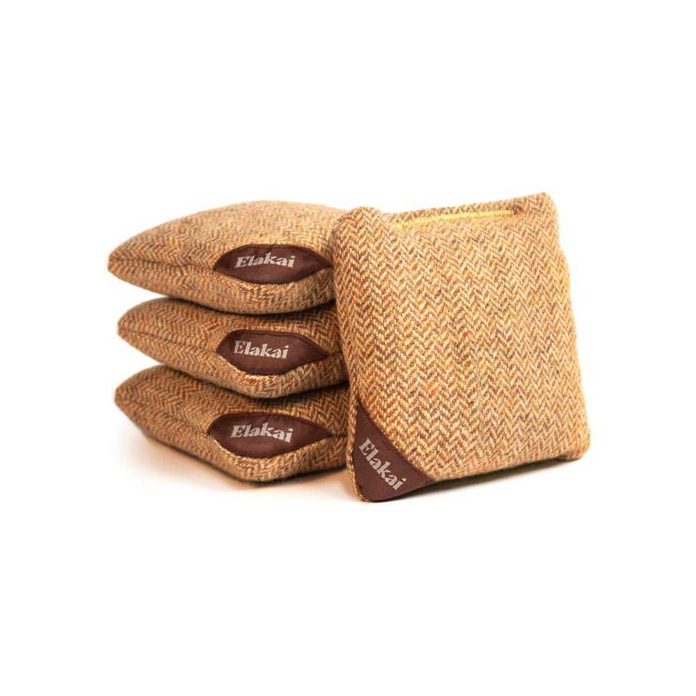 4-in Travel Herringbone Cornhole Bags - All-Weather Design