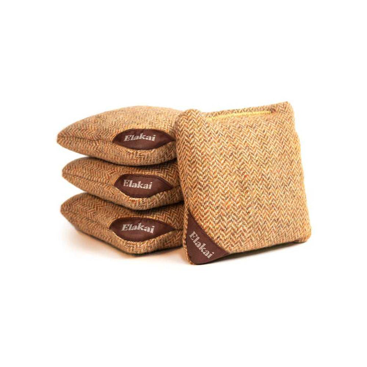 4-in Travel Herringbone Cornhole Bags - All-Weather Design
