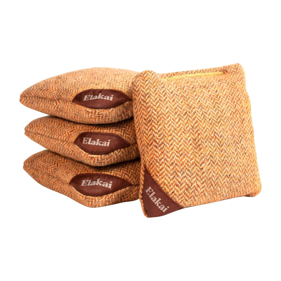 4-in Travel Herringbone Cornhole Bags - All-Weather Design