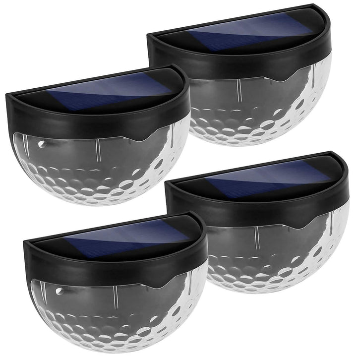 4-Piece Solar Fence Outdoor Lights for Illumination