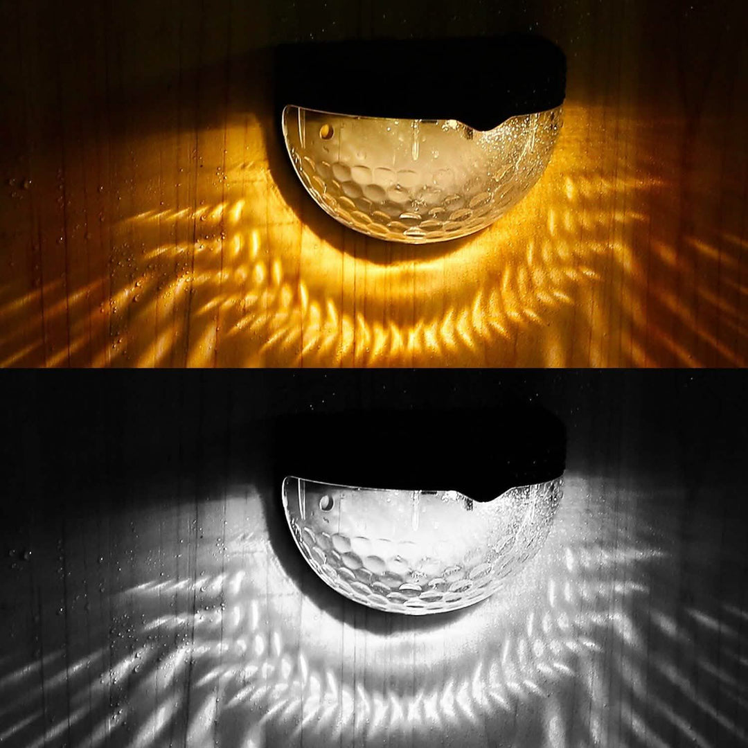 4-Piece Solar Fence Outdoor Lights for Illumination