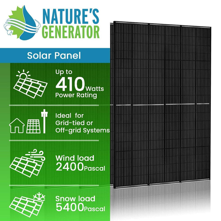 410 Watt Solar Panel 4 Pack for Efficient Energy Production