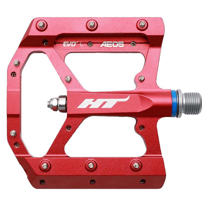 HT Components AE05 EVO+ Platform Pedals Body: Aluminum, Spindle: Cr-Mo 9/16''