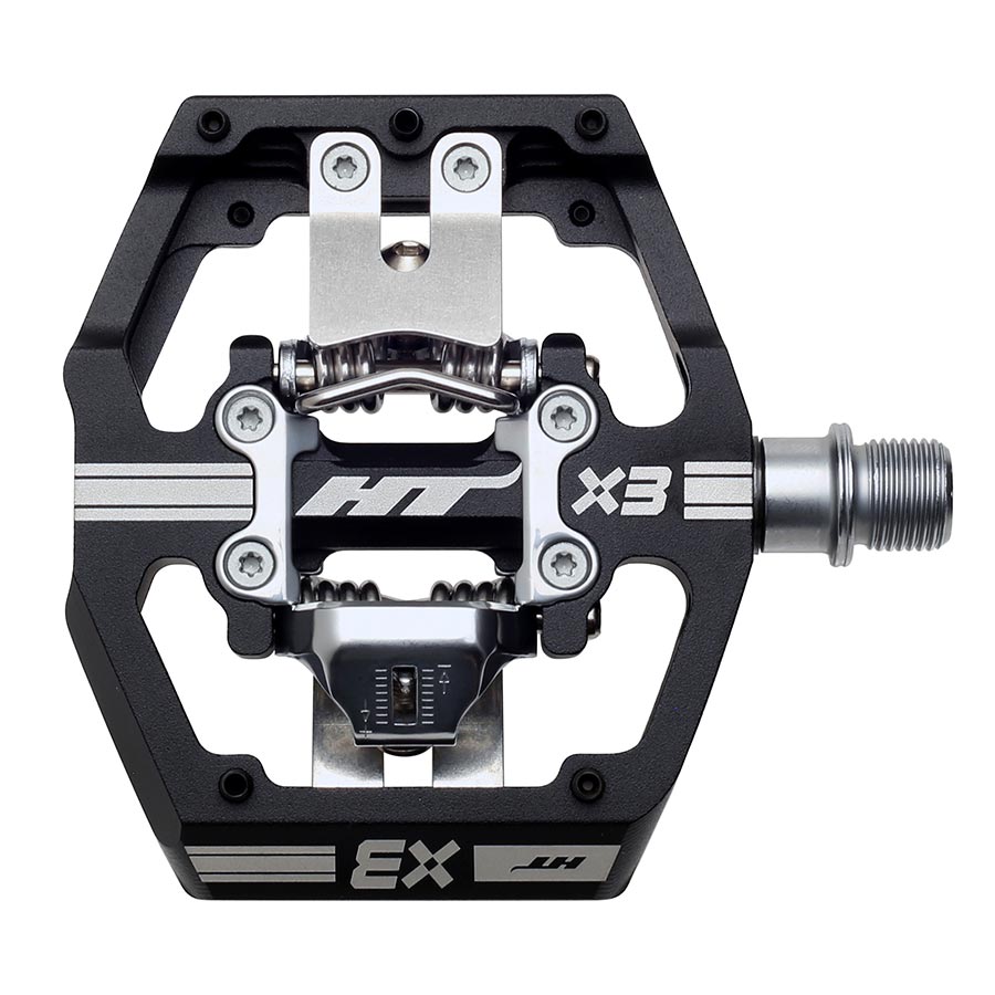 HT Components, X3 DH Race, Pedals, Body: Aluminum, Spindle: Cr-Mo, 9/16'', Black, Pair