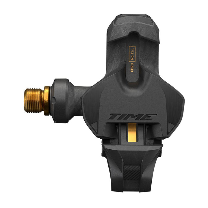 Time XPRO 12SL Pedals - Single Sided Clipless, Carbon, 9/16", Carbon/Gold, QF 51, B1