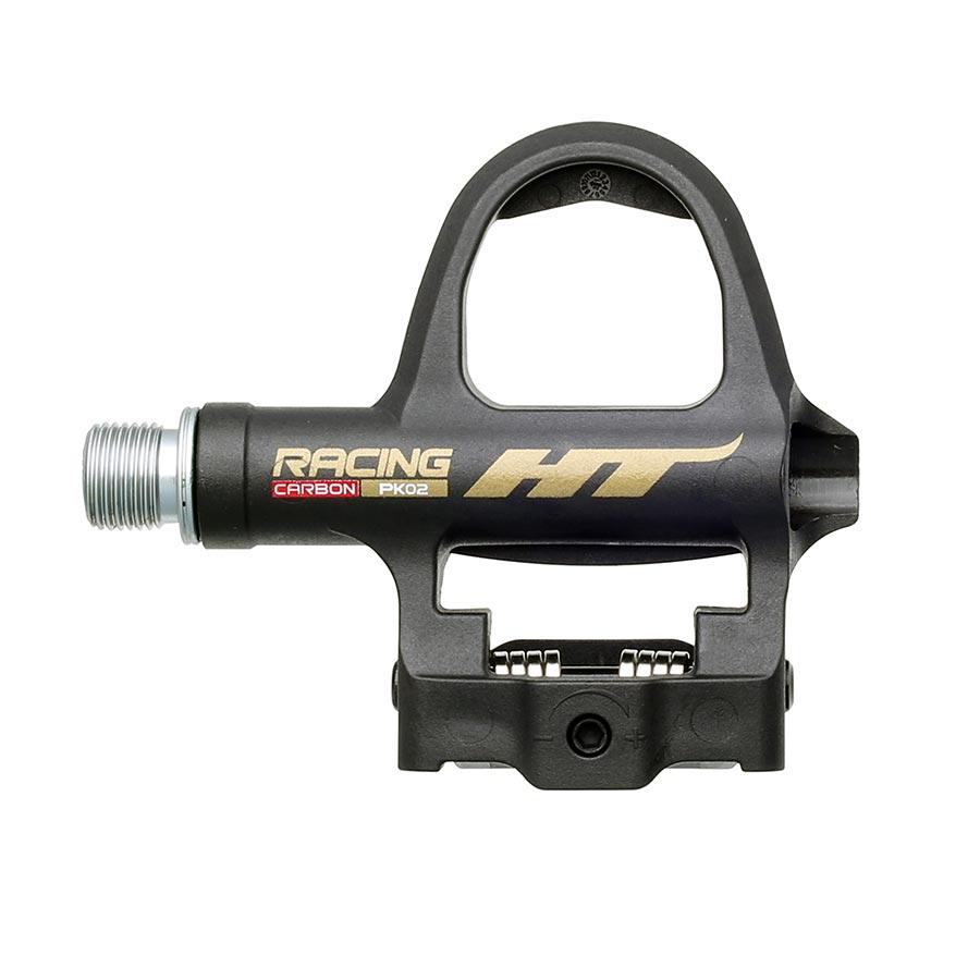 HT Components, PK02 Racing Carbon, Pedals, Body: Carbon, Spindle: Cr-Mo, 9/16'', Black, Pair