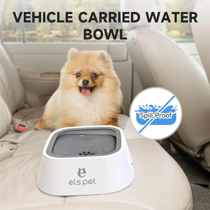 Dog Drinking Water Bowl with Floating Design - Non-Wetting, Non-Skid, Large Capacity