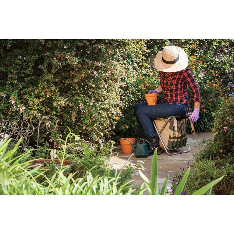 Gardener Folding Seat with Tools