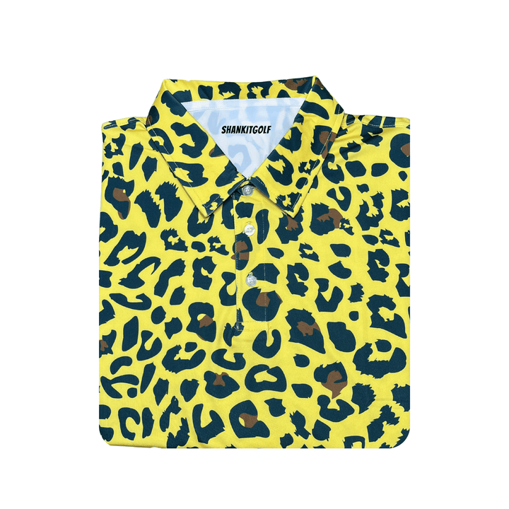 Shank it Golf Cheetah Leopard Polo