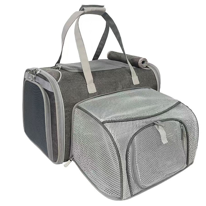 Mr. Peanut's Gold Series Big Apple XL Size Airline Compliant Expandable Pet Carrier