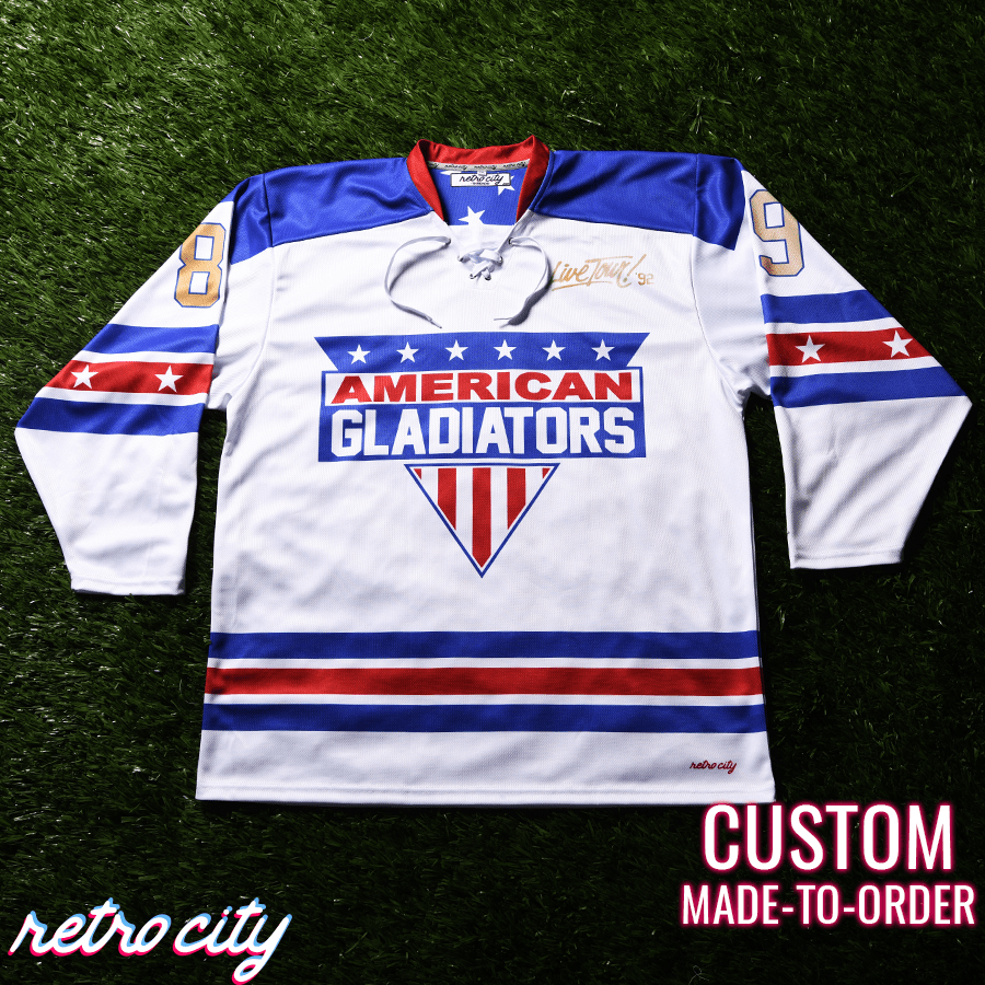 American Gladiators Custom Lace-Up Hockey Jersey