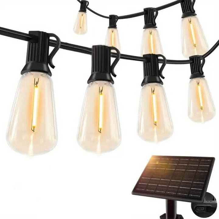 50 Ft. Solar String Outdoor Lights for Home and Garden