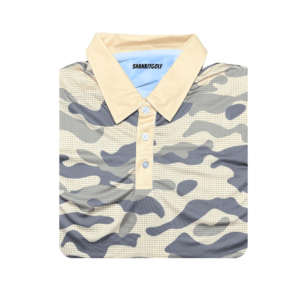 Shank it Golf Desert Camo Polo