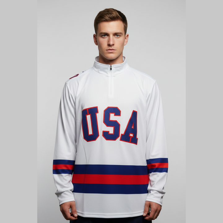 Miracle on Ice Hockey Jersey - USA Hockey Pullover