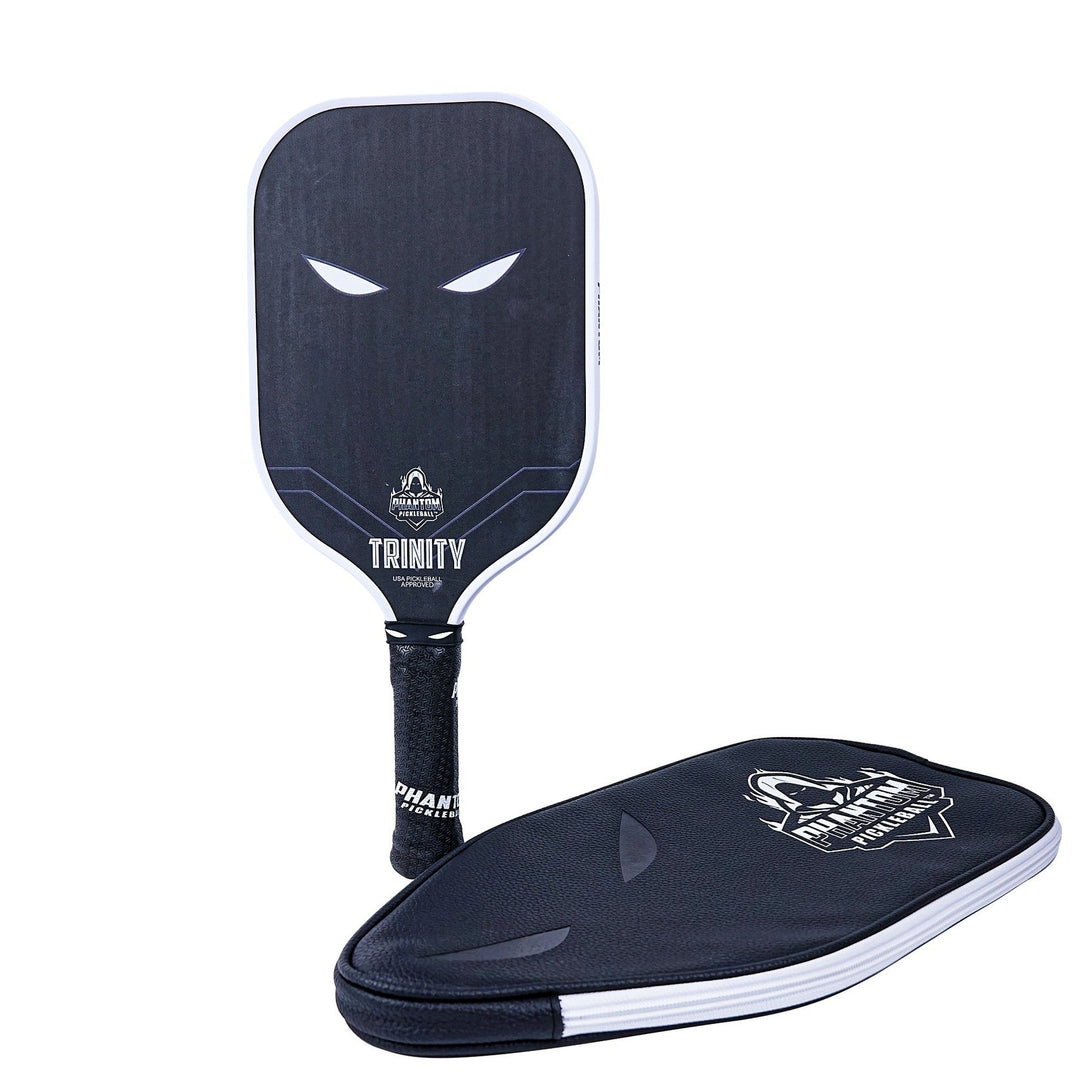 Phantom TRINITY 14MM T700 Raw Carbon Fiber Thermoformed Pro Pickleball Paddle w/ Premium Cover