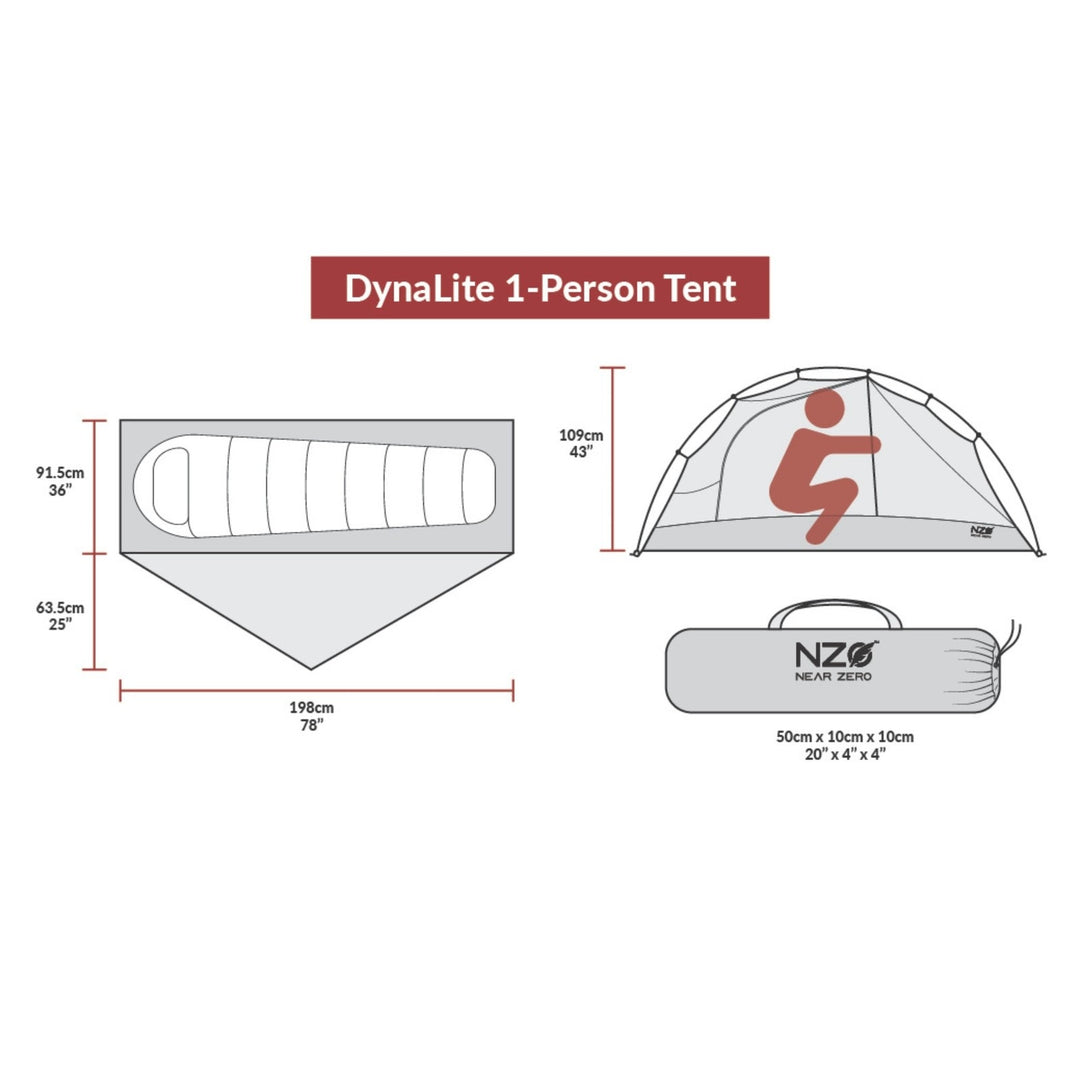 Near Zero Outdoor Gear 1-Person Backpacking Tent