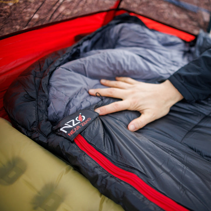 Near Zero Outdoor Gear Peralta 25℉ Synthetic Sleeping Bag