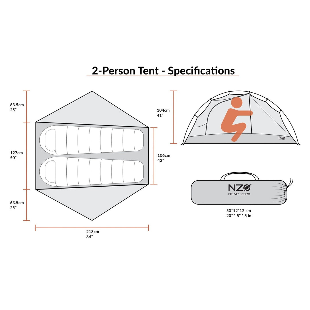 Near Zero Outdoor Gear 2-Person DynaLite Tent