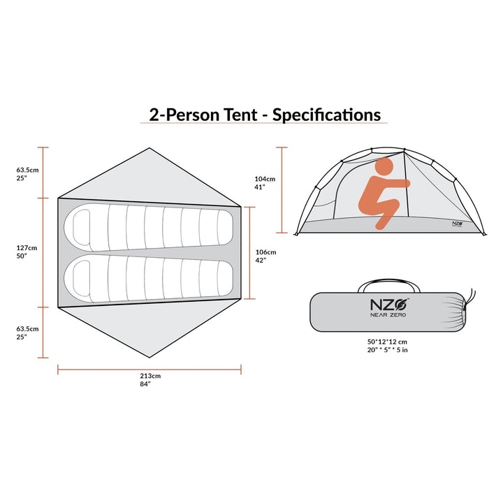 Near Zero Outdoor Gear 2-Person DynaLite Tent