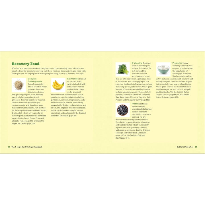 The 5-Ingredient College Cookbook: Easy, Healthy Recipes for the Next Four Years & Beyond Spiral Bound