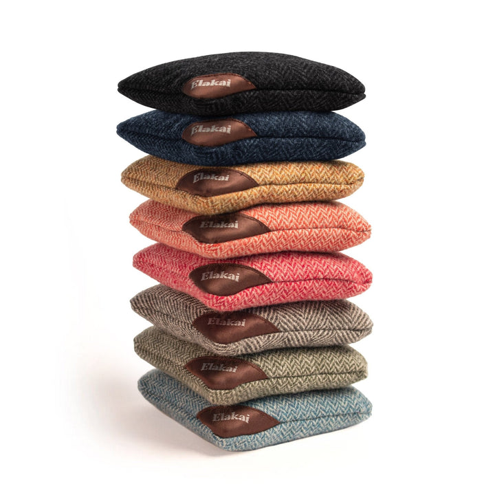 6-in Herringbone Cornhole Bags | Premium All-Weather Collection
