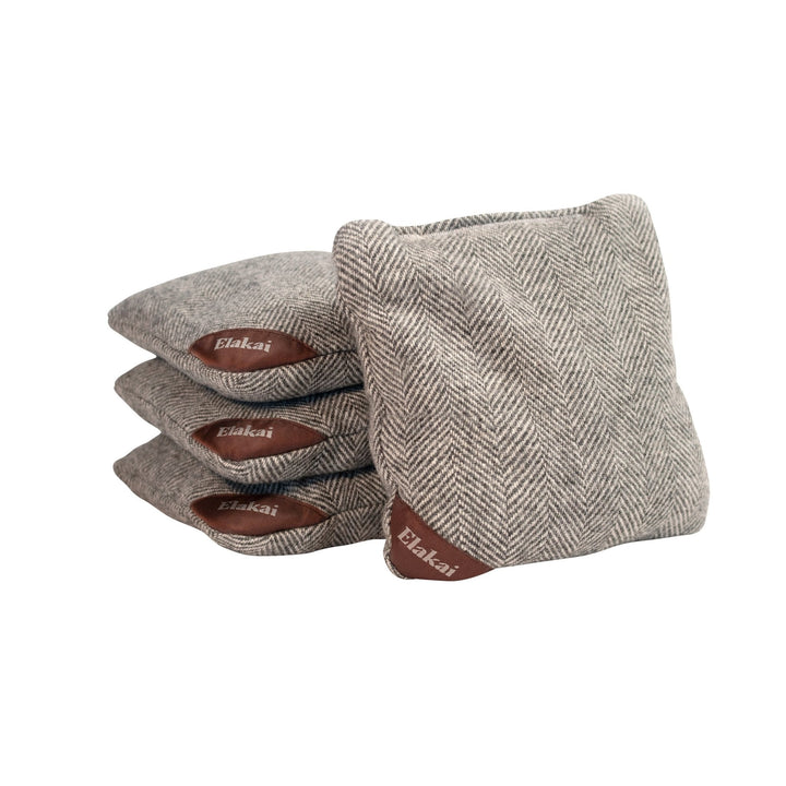 6-in Herringbone Cornhole Bags | Premium All-Weather Collection
