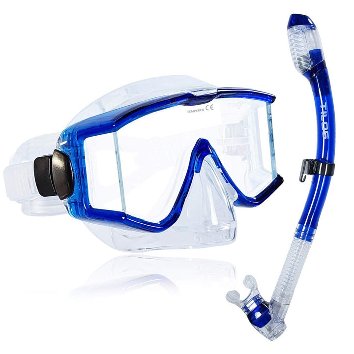 Tilos Snorkel Mask Set with Panoramic Lens