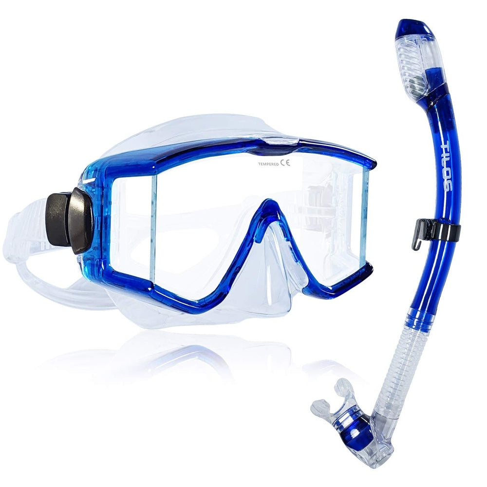Tilos Snorkel Mask Set with Panoramic Lens