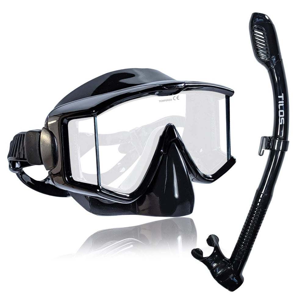 Tilos Snorkel Mask Set with Panoramic Lens