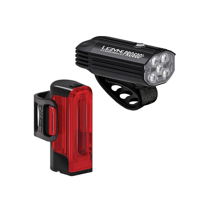 lezyne fusion drive pro 600+/strip 300+ light set