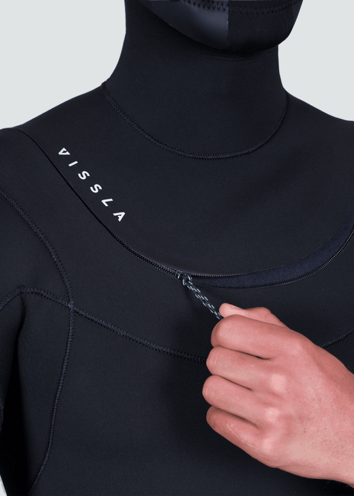 New Seas 4-3 Hooded U-Zip Wetsuit
