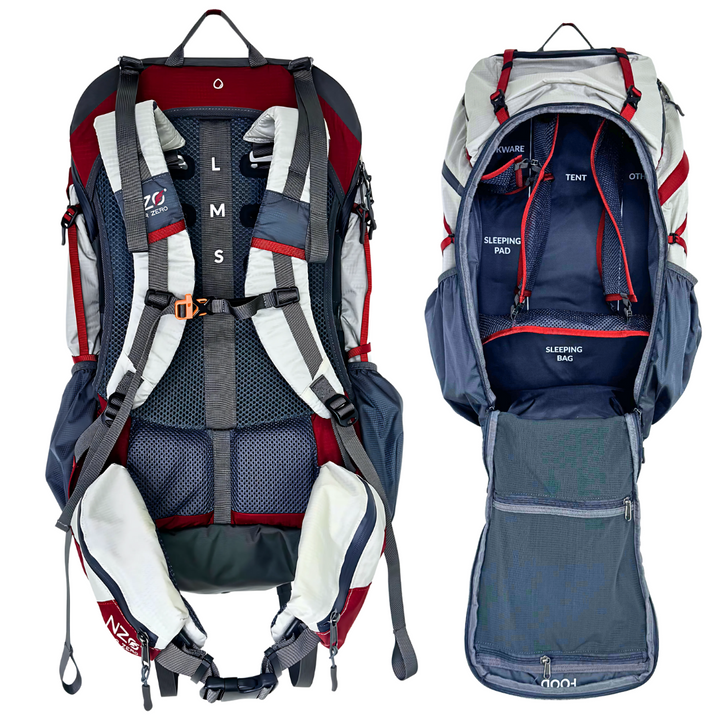 Near Zero Outdoor Gear THE DEAN™ Hiking Backpack 60L