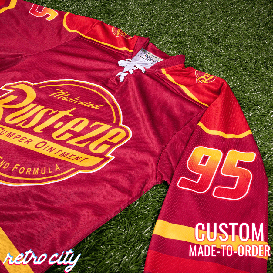 Custom Hockey Jersey Rust-eze Radiator Springs